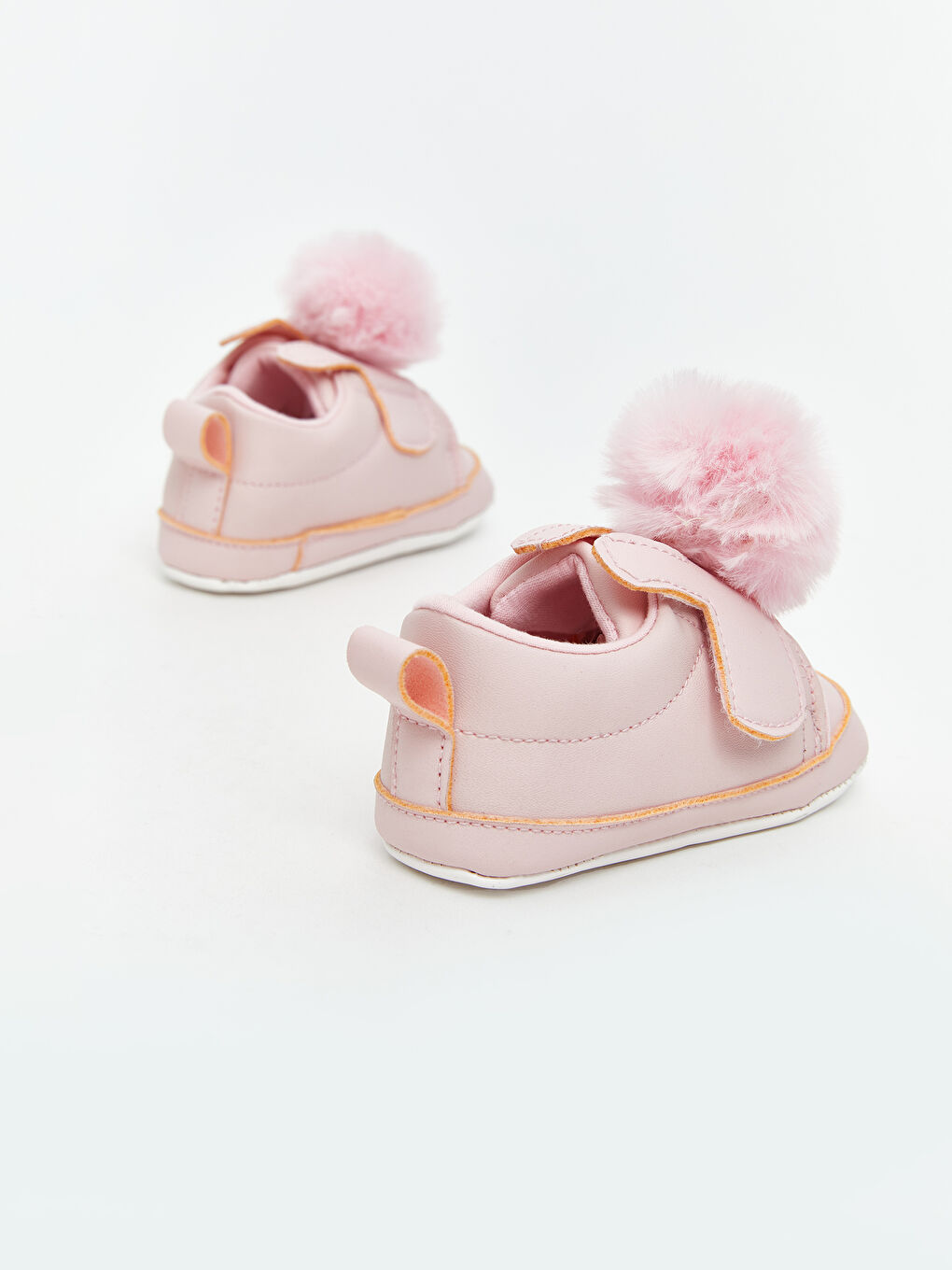 Pembe Cırt Cırtlı Kız Bebek Yürüme Öncesi Ayakkabı-4
