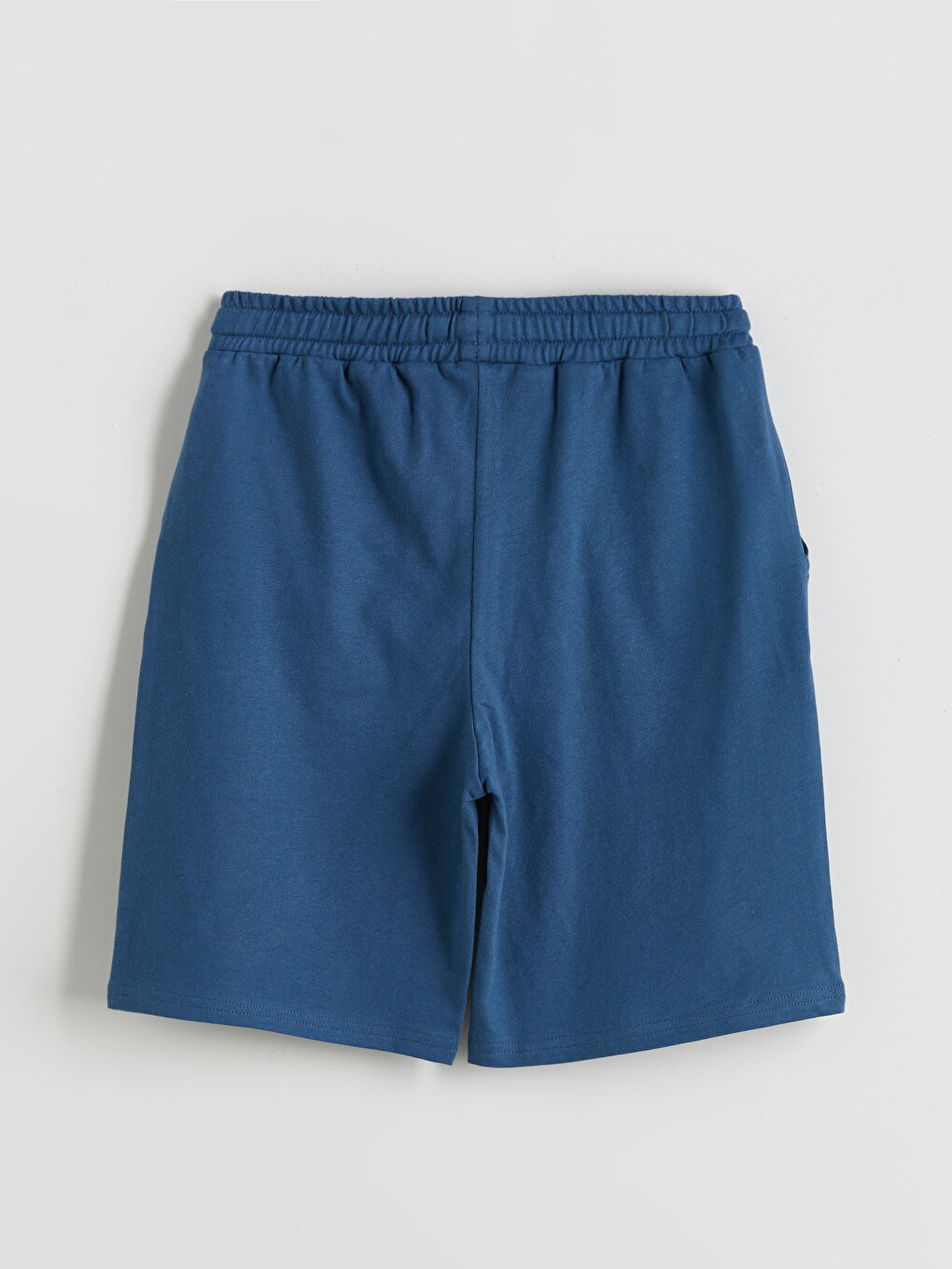 Lacivert Beli Lastikli Erkek Çocuk Şort-1