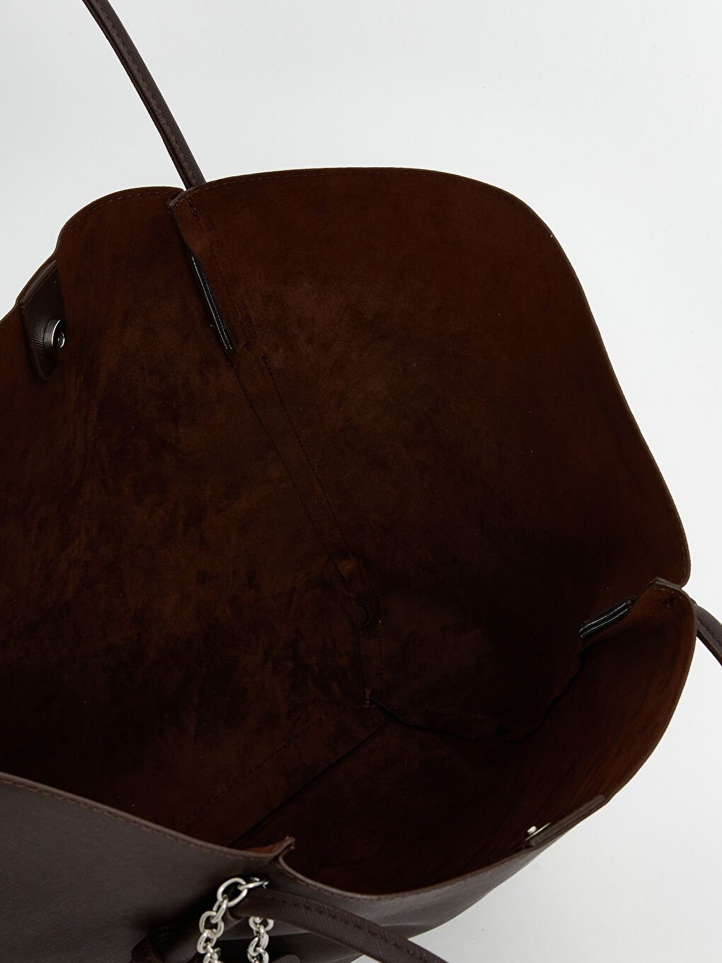 Kahverengi Deri Görünümlü Kadın Omuz Çantası-3