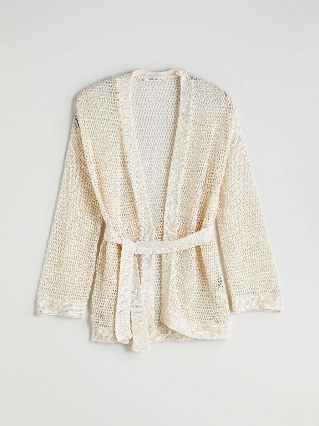 LCWAIKIKI Classic Shawl Collar Hole-Knitted Women's Knitwear Cardigan -S5PY93Z8-R9J