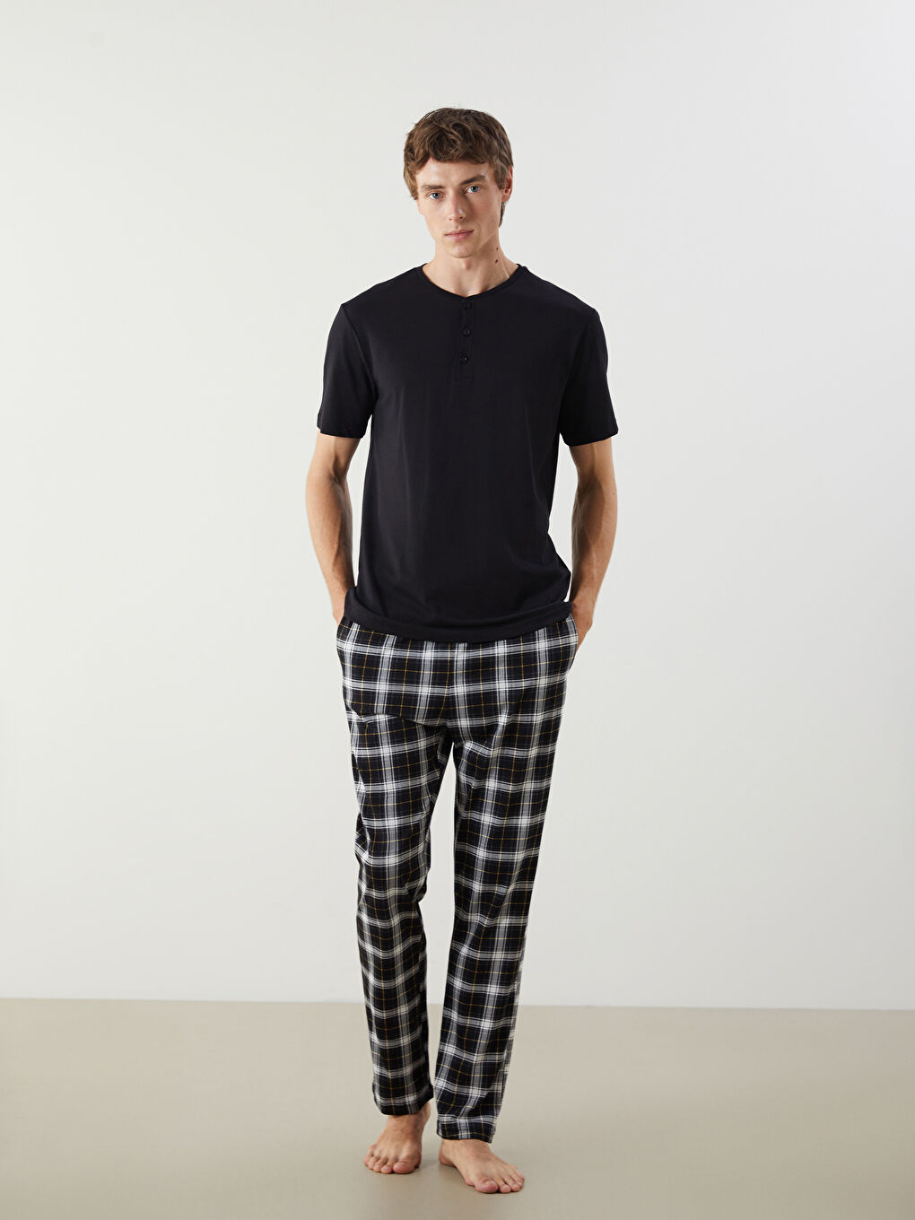 Regular Fit Men's Pyjama Set -S5Q012Z8-LQJ