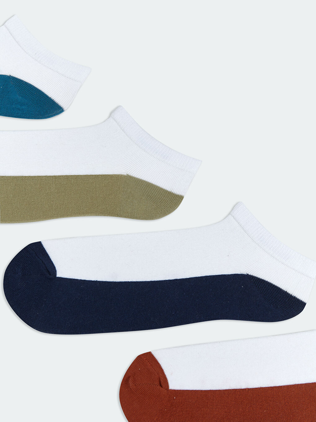 Color Block Men's Booties Socks 7 Pack -S5Q030Z8-K00