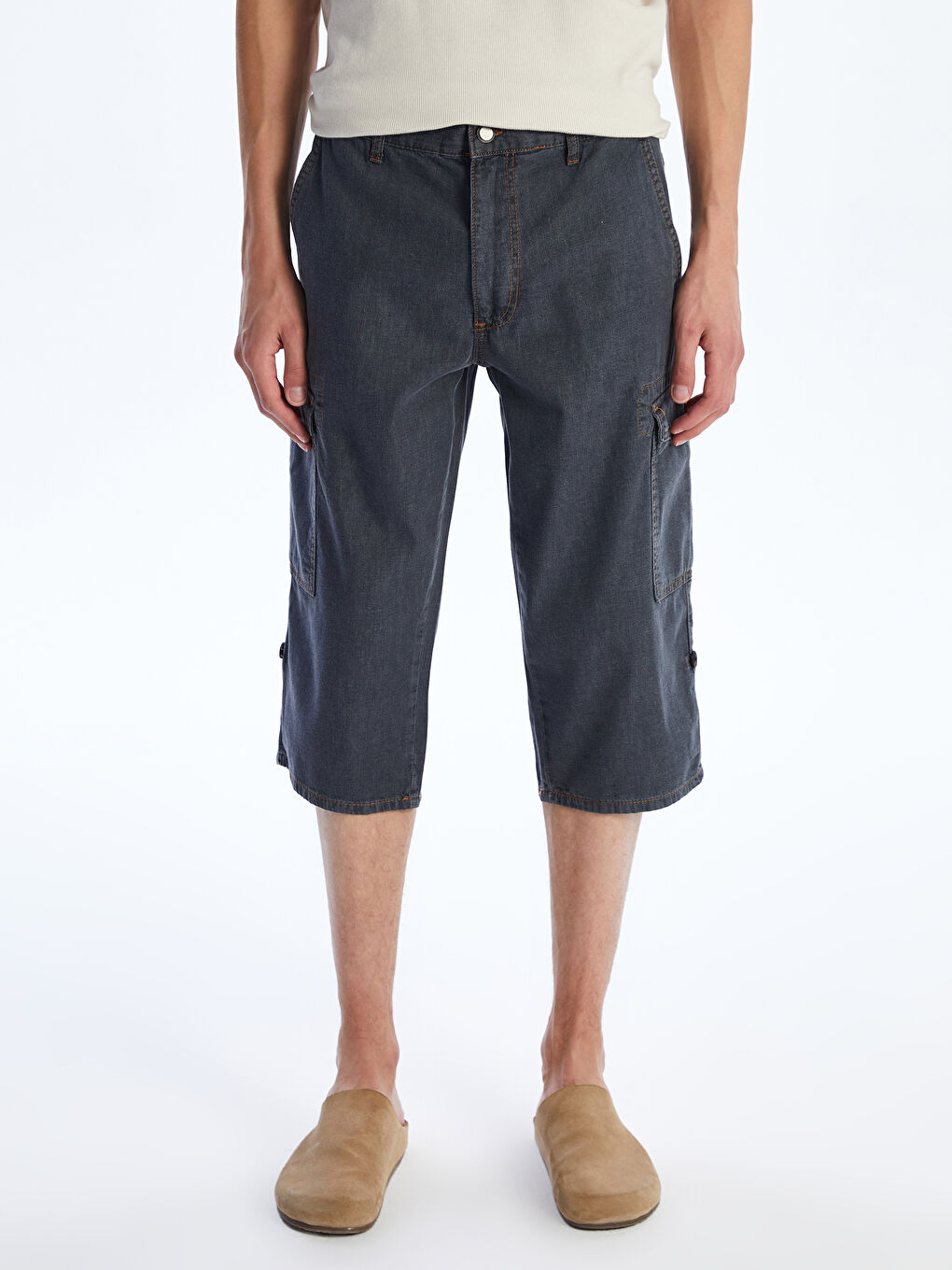 LCW Jeans Standard Fit Men's Denim Shorts -S5Q045Z8-309