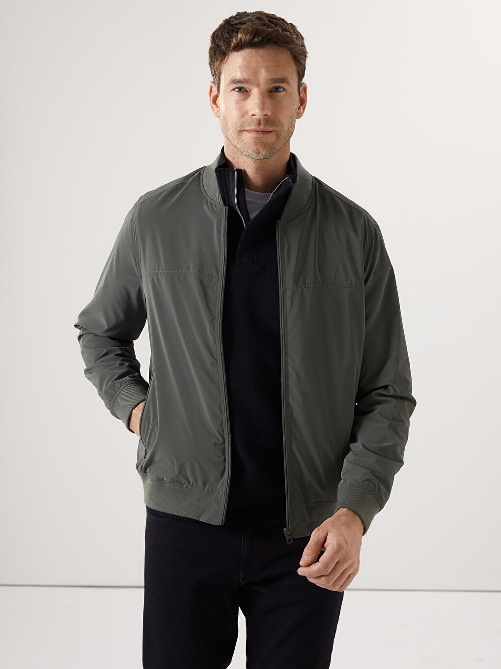 Мужское колледж пальто со стандартным кроем