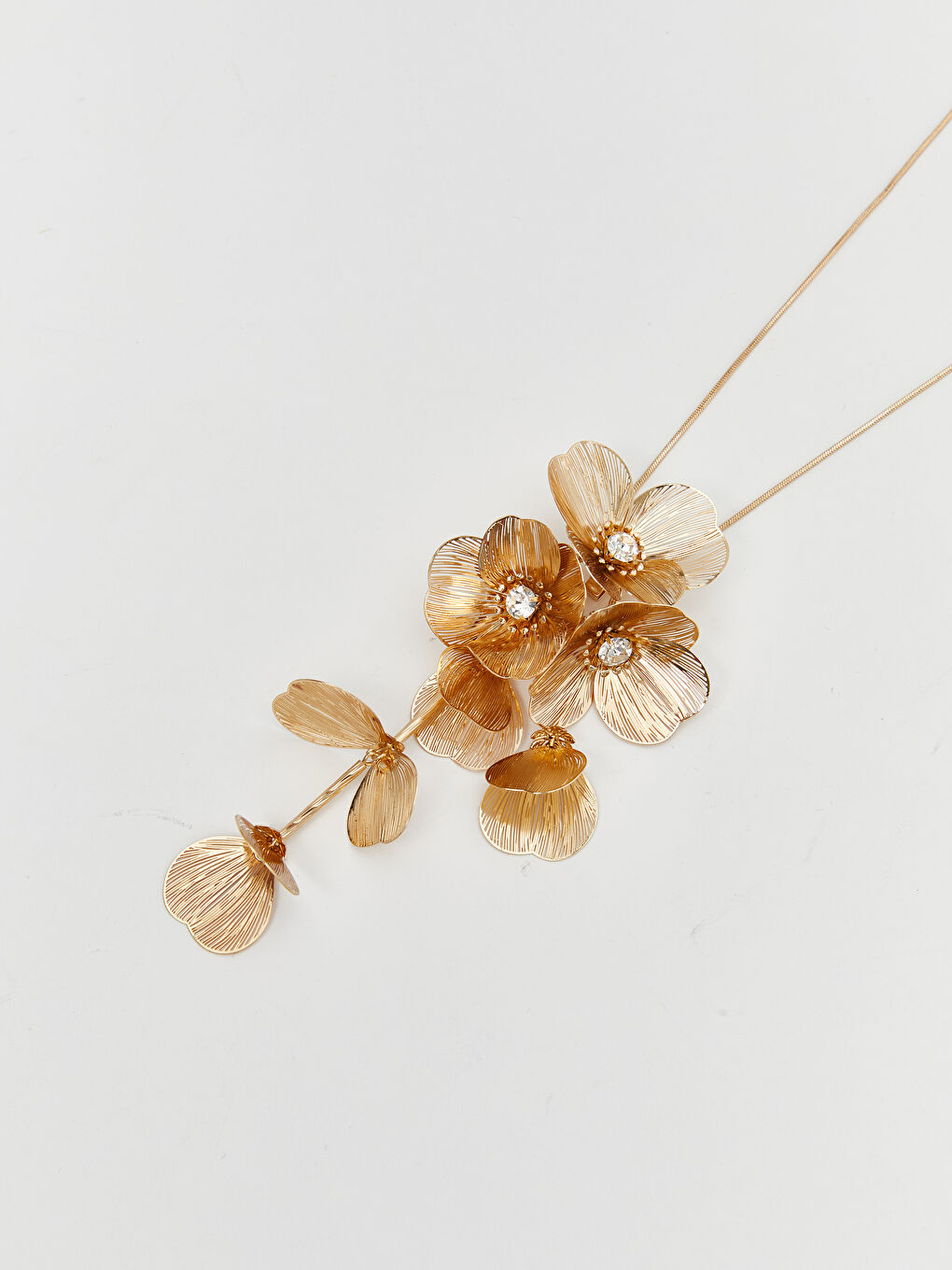 Sarı Çiçek Figürlü Kadın Kolye-2