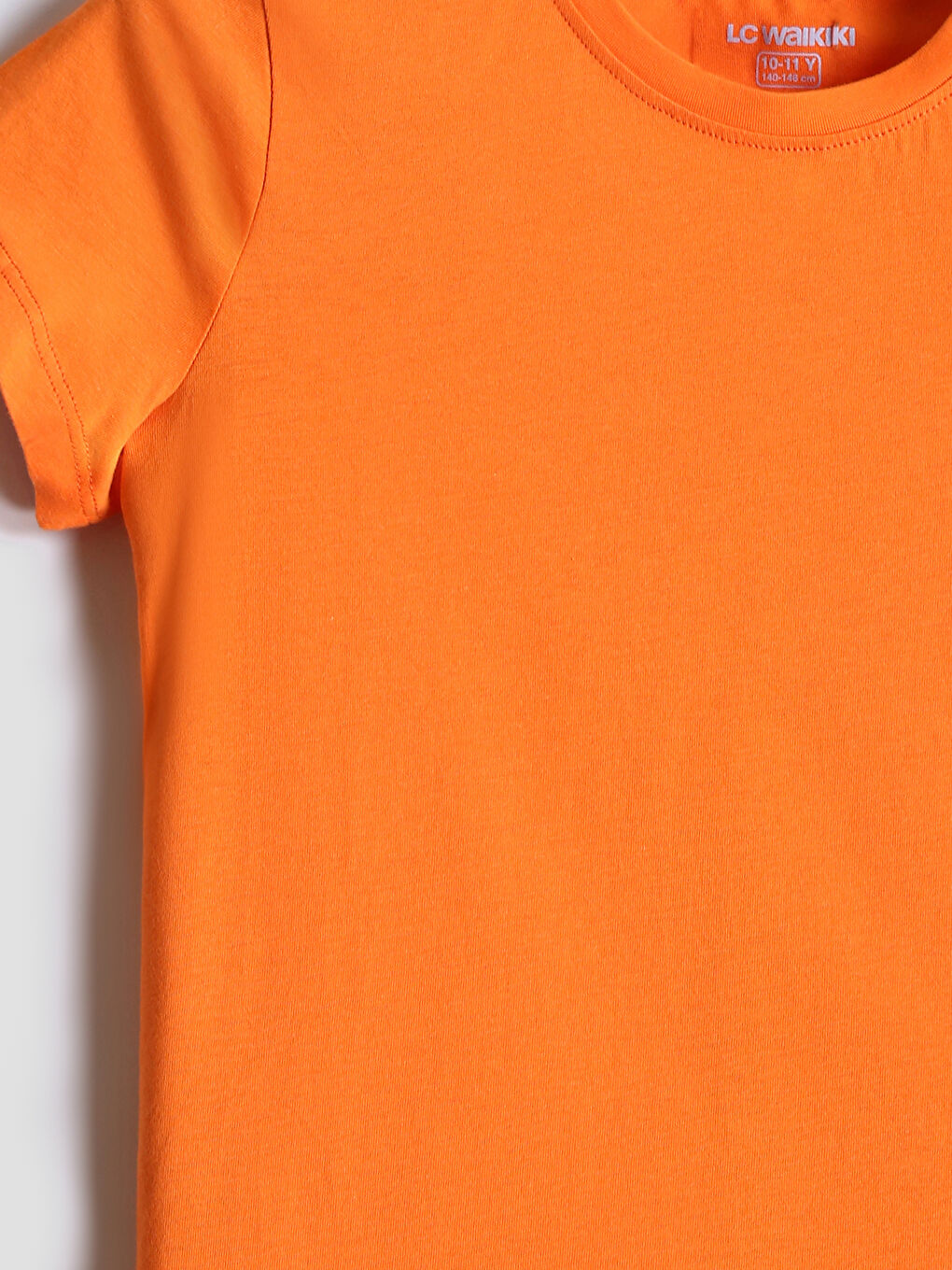 تيشيرت أساسي بياقة دائرية للبنات-2