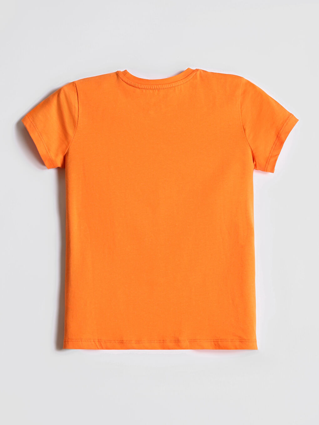 تيشيرت أساسي بياقة دائرية للبنات-1