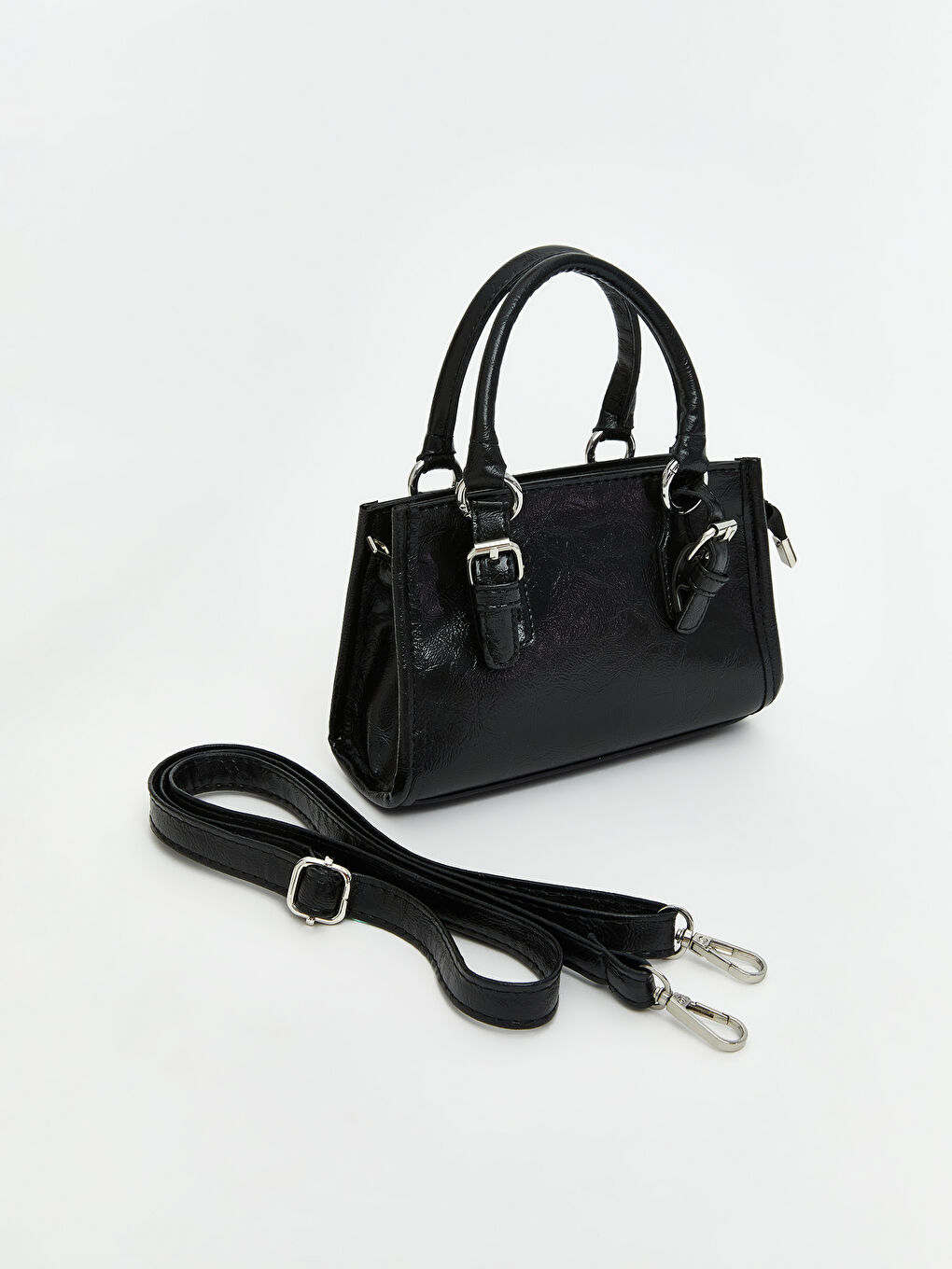 Leather-Look Women's Shoulder Bag-1