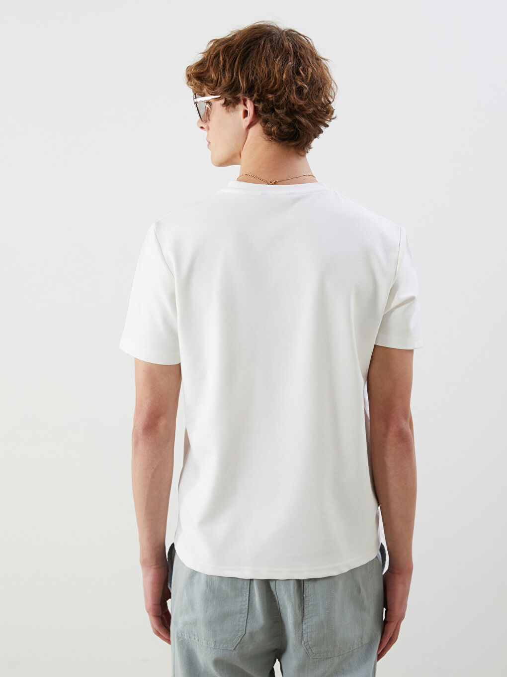 Crew Neck Printed Men's T-Shirt -S5Q104Z8-FDU