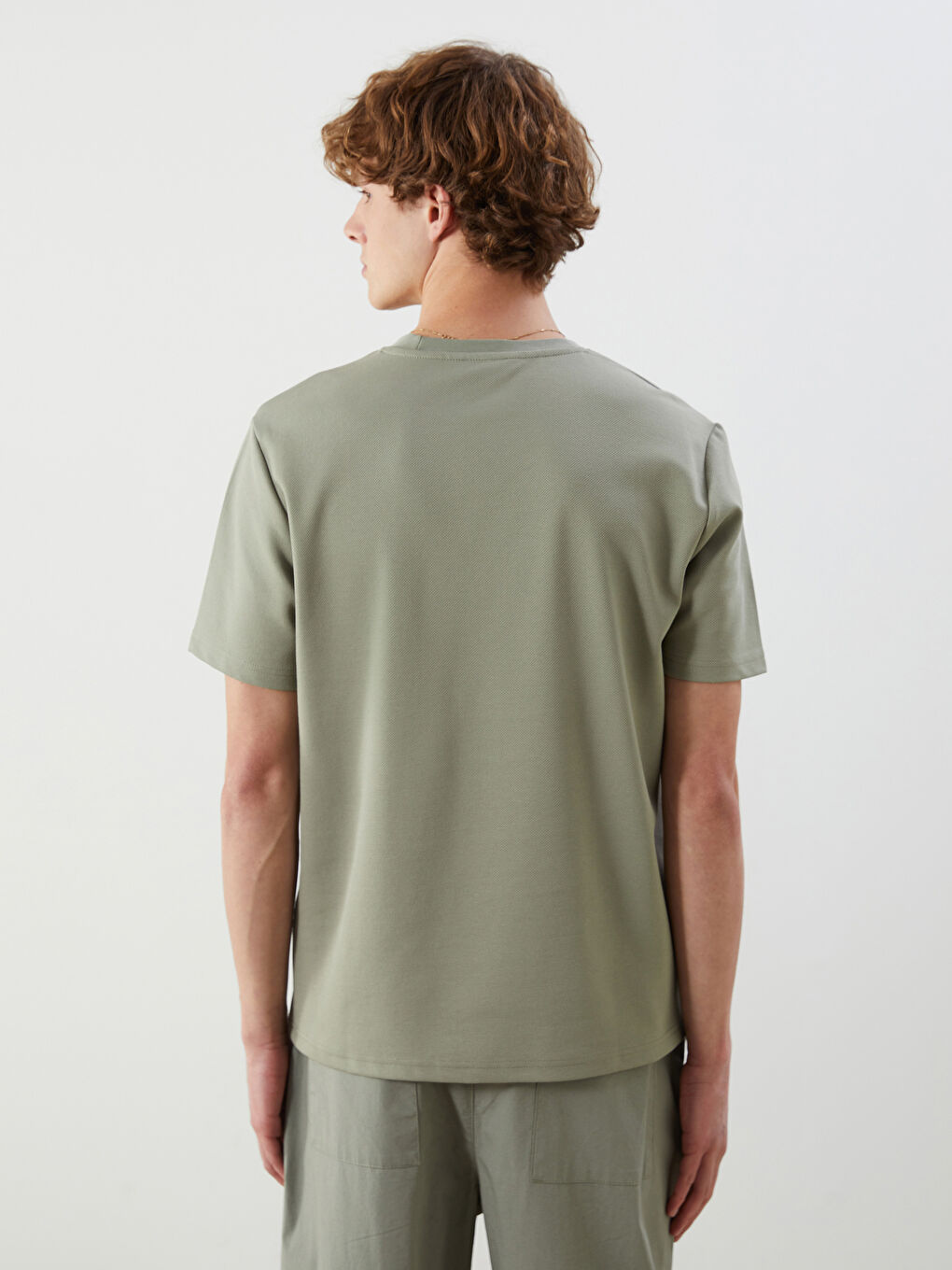 Crew Neck Printed Men's T-Shirt -S5Q104Z8-SEV