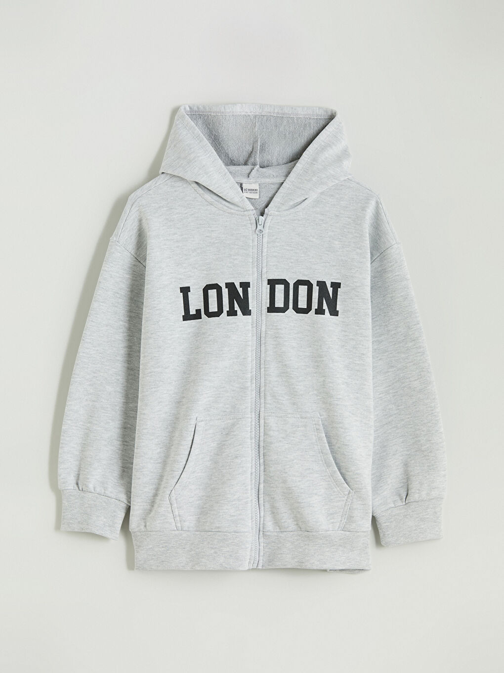 Girl GREY Zip-Up Sweatshirt -S5Q107Z4-CT3