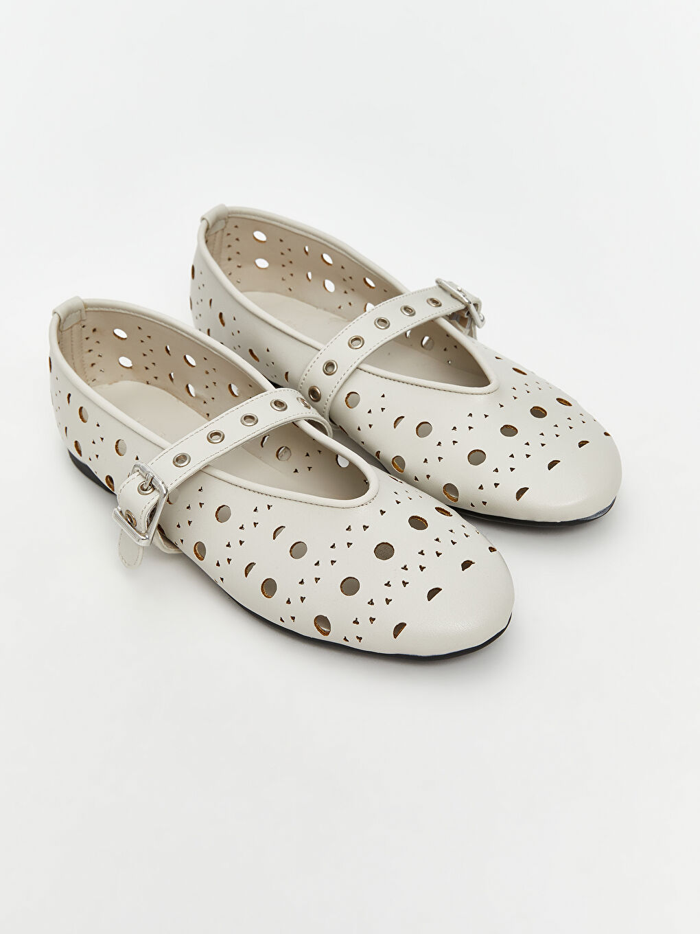 Leather Look Women's Flat Shoes -S5Q117Z8-FEJ