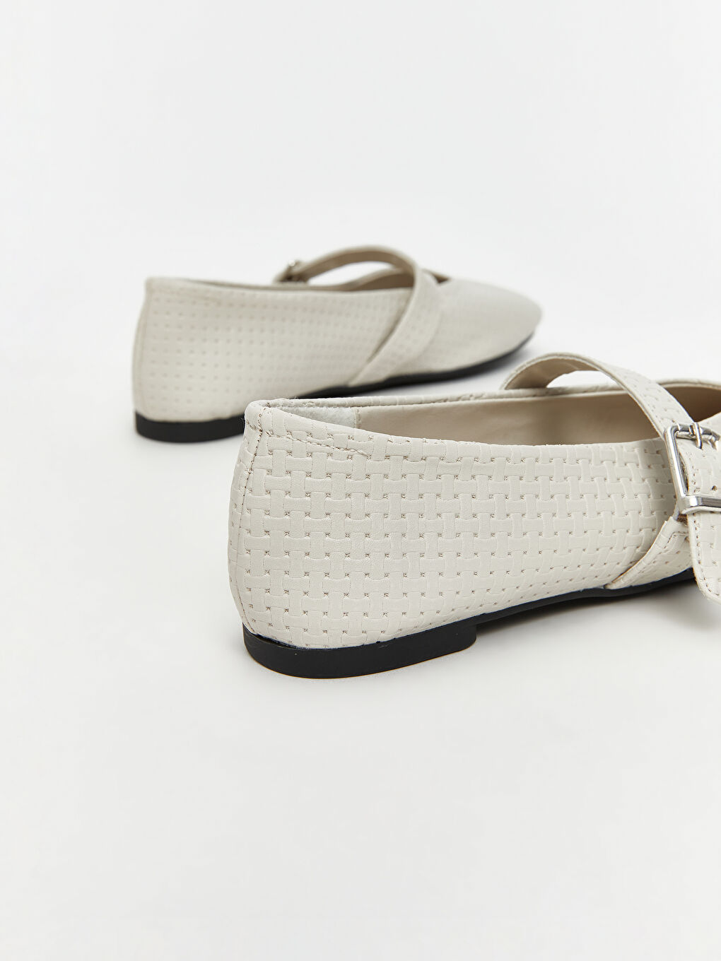 Leather Look Woman Flat Shoes -S5Q118Z8-FEJ