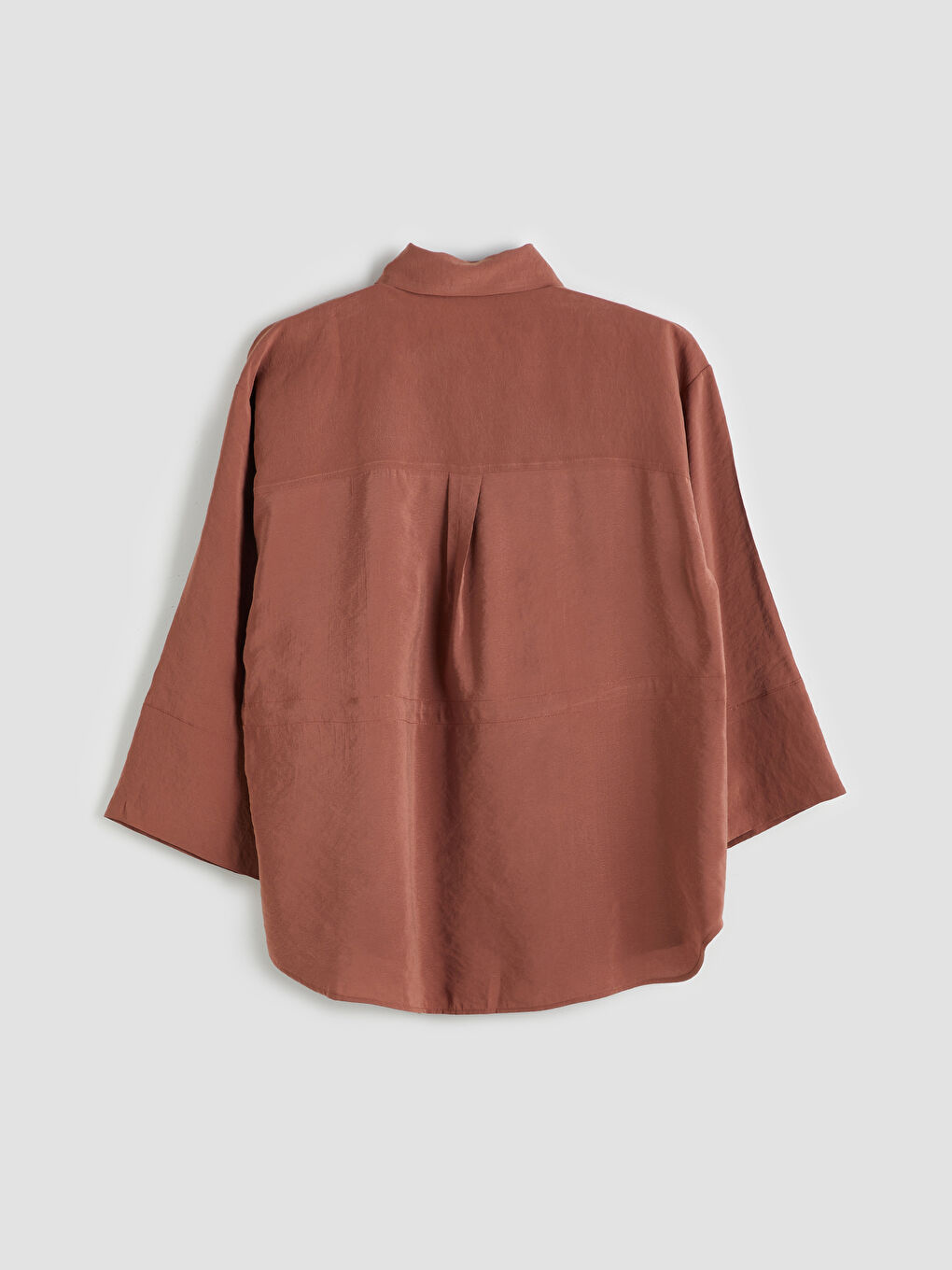 قميص نسائي واسع الحجم بمزيج مودال-5