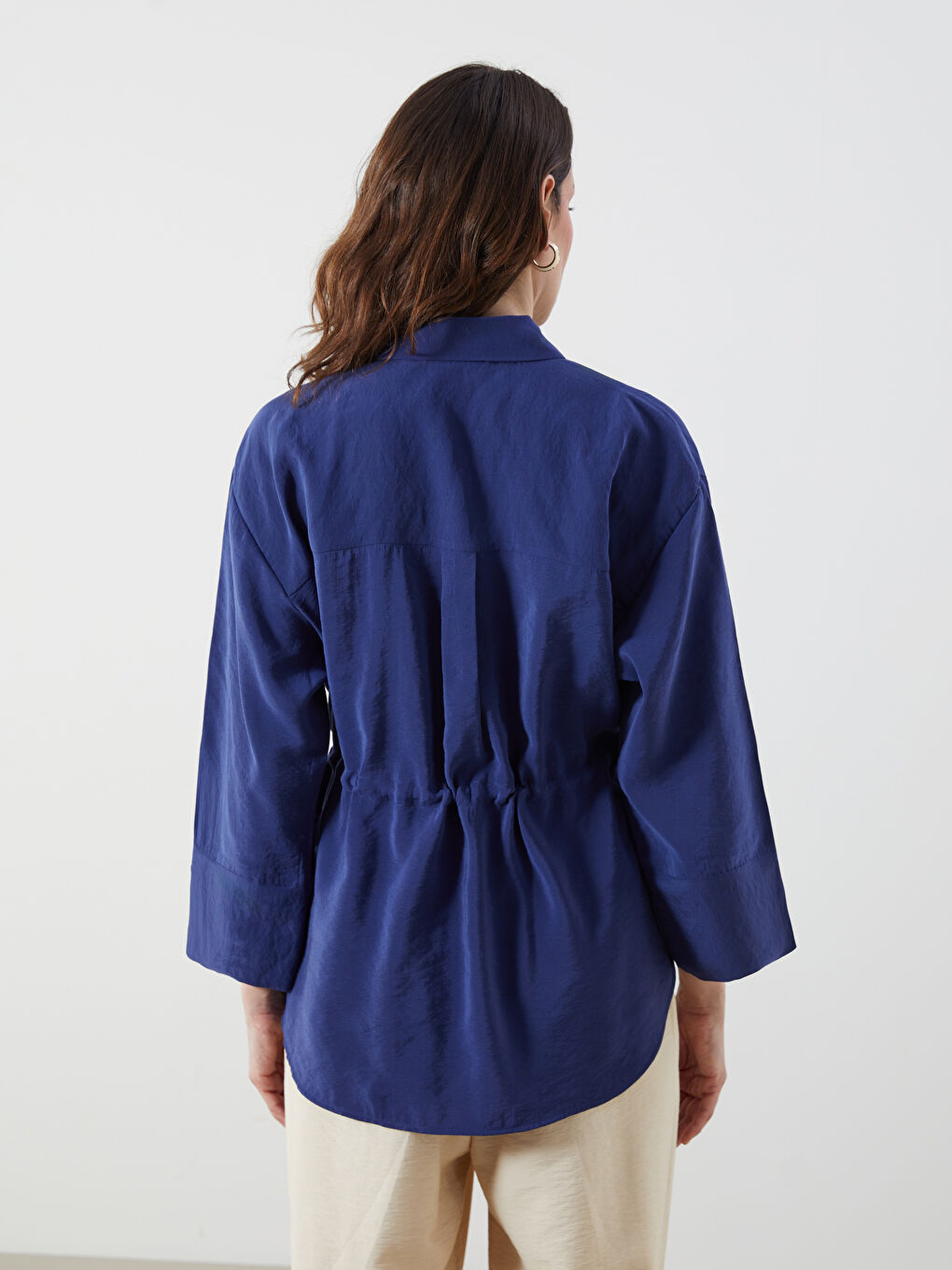 LCWAIKIKI Classic Oversize Modal Blend Women's Shirt -S5Q119Z8-HPN