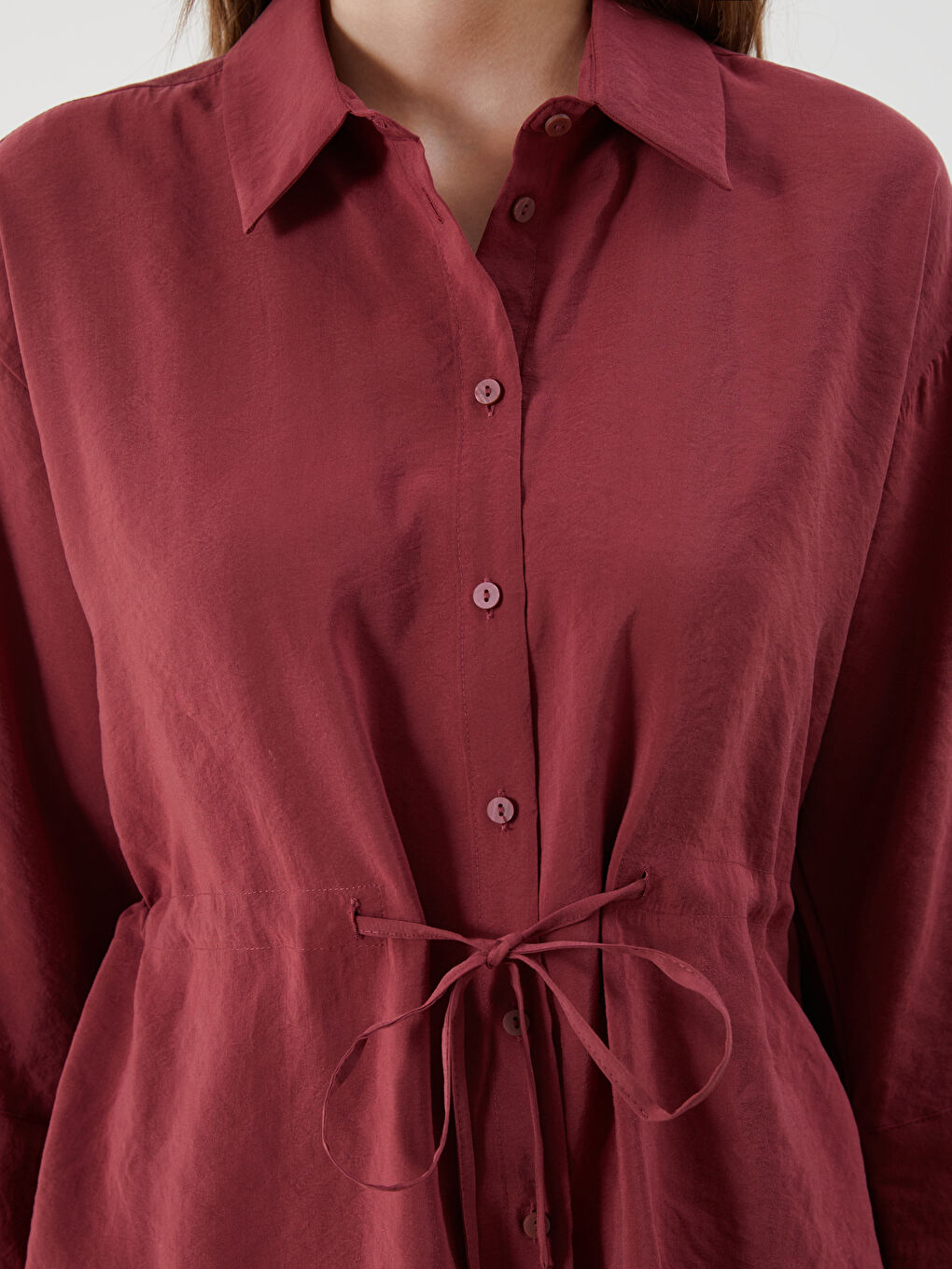 LCWAIKIKI Classic Oversize Modal Blend Women's Shirt -S5Q119Z8-HRU