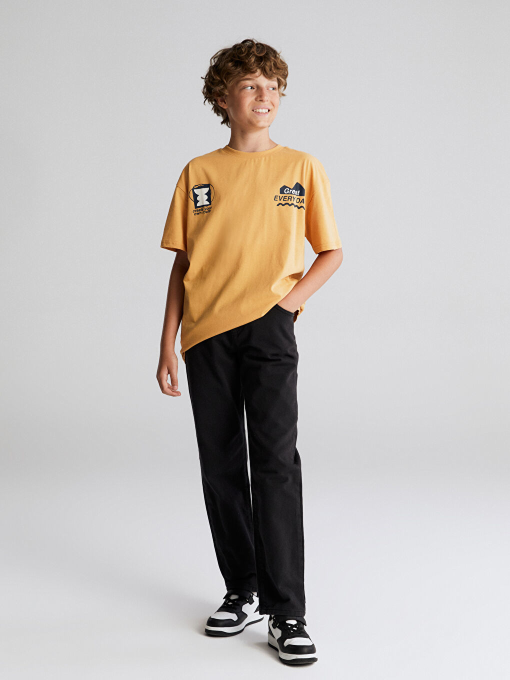 LCW Kids Crew Neck Boys' T-Shirt -S5Q197Z4-GLH