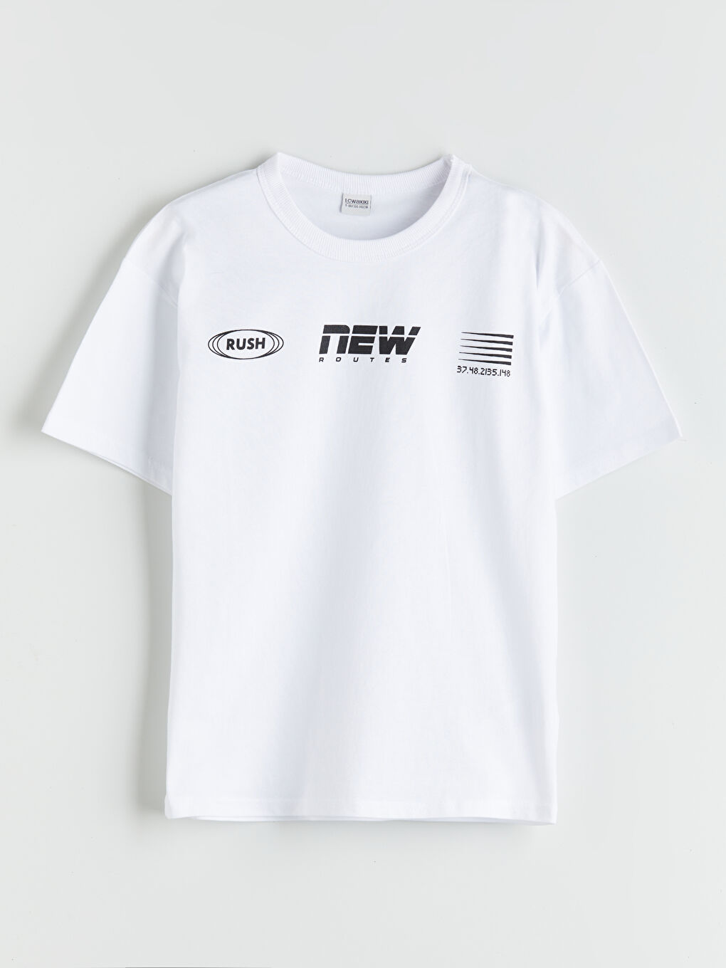 Siyah Bisiklet Yaka Erkek Çocuk Tişört 2'li-1