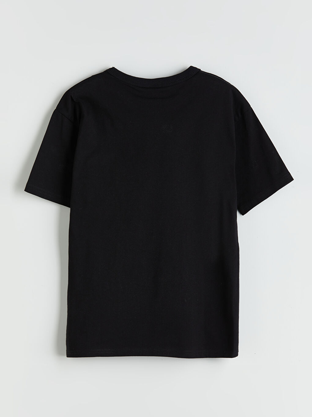 Siyah Bisiklet Yaka Erkek Çocuk Tişört 2'li-3