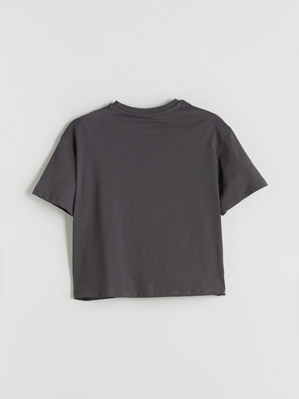 Gri Bisiklet Yaka Bratz Baskılı Kız Çocuk Tişört-2