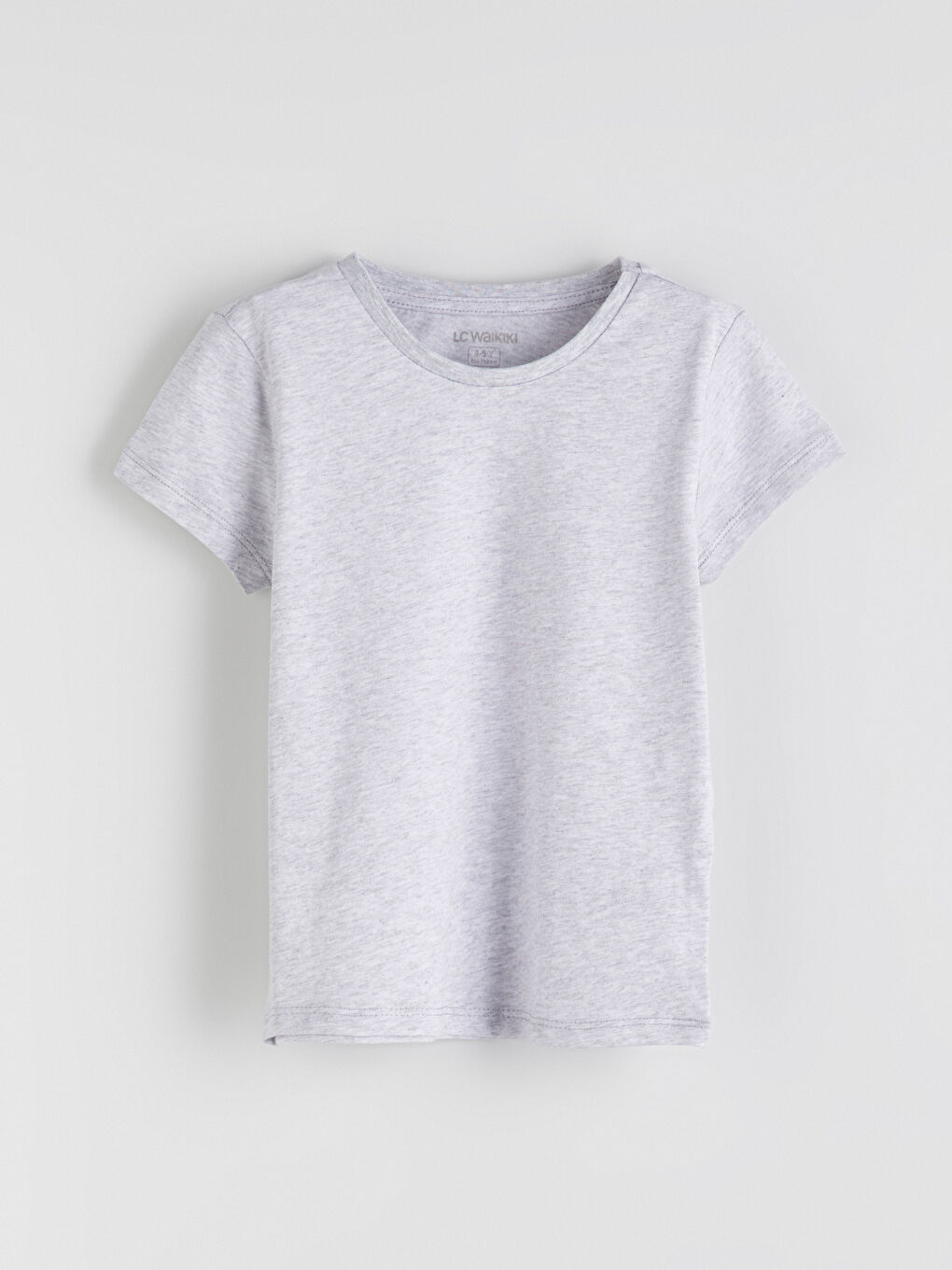 Beyaz Bisiklet Yaka Erkek Çocuk Tişört 3'lü-4