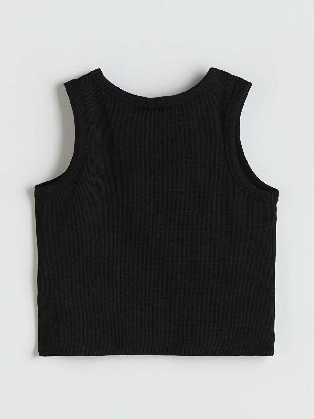 Siyah Bisiklet Yaka Bratz Taş Baskılı Kız Çocuk Atlet-1