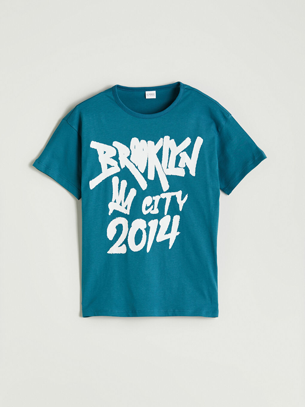 Yeşil Bisiklet Yaka Erkek Çocuk Pijama Üst