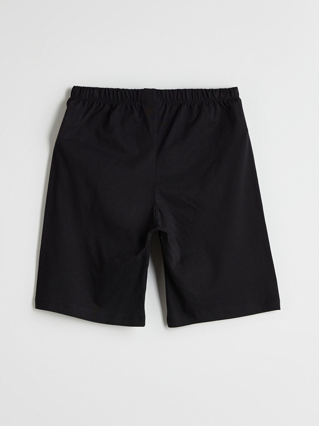 Siyah Beli Lastikli Erkek Çocuk Pijama Şort-1