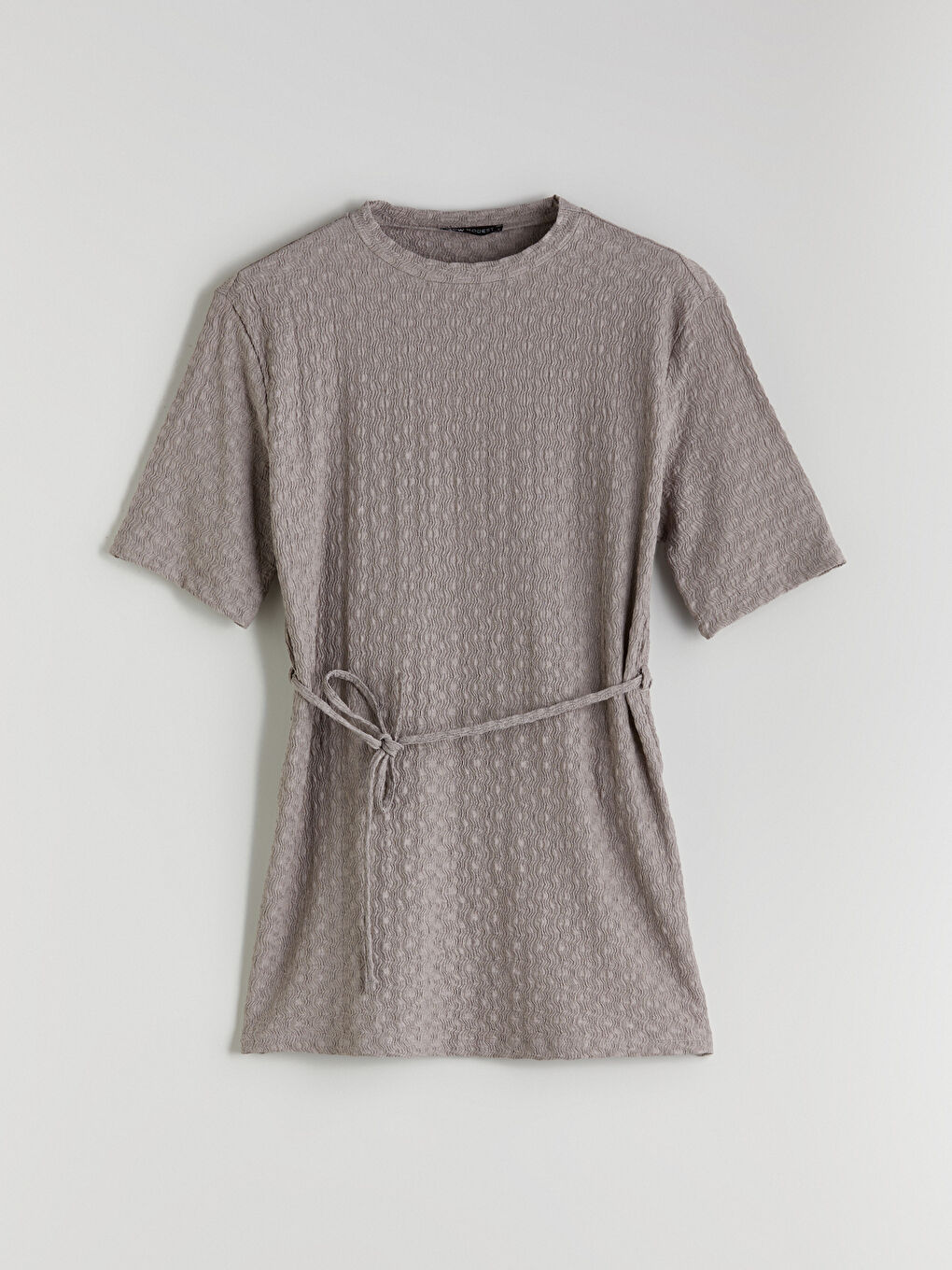 Crew Neck Textured Blouse -S5Q238Z8-GCD