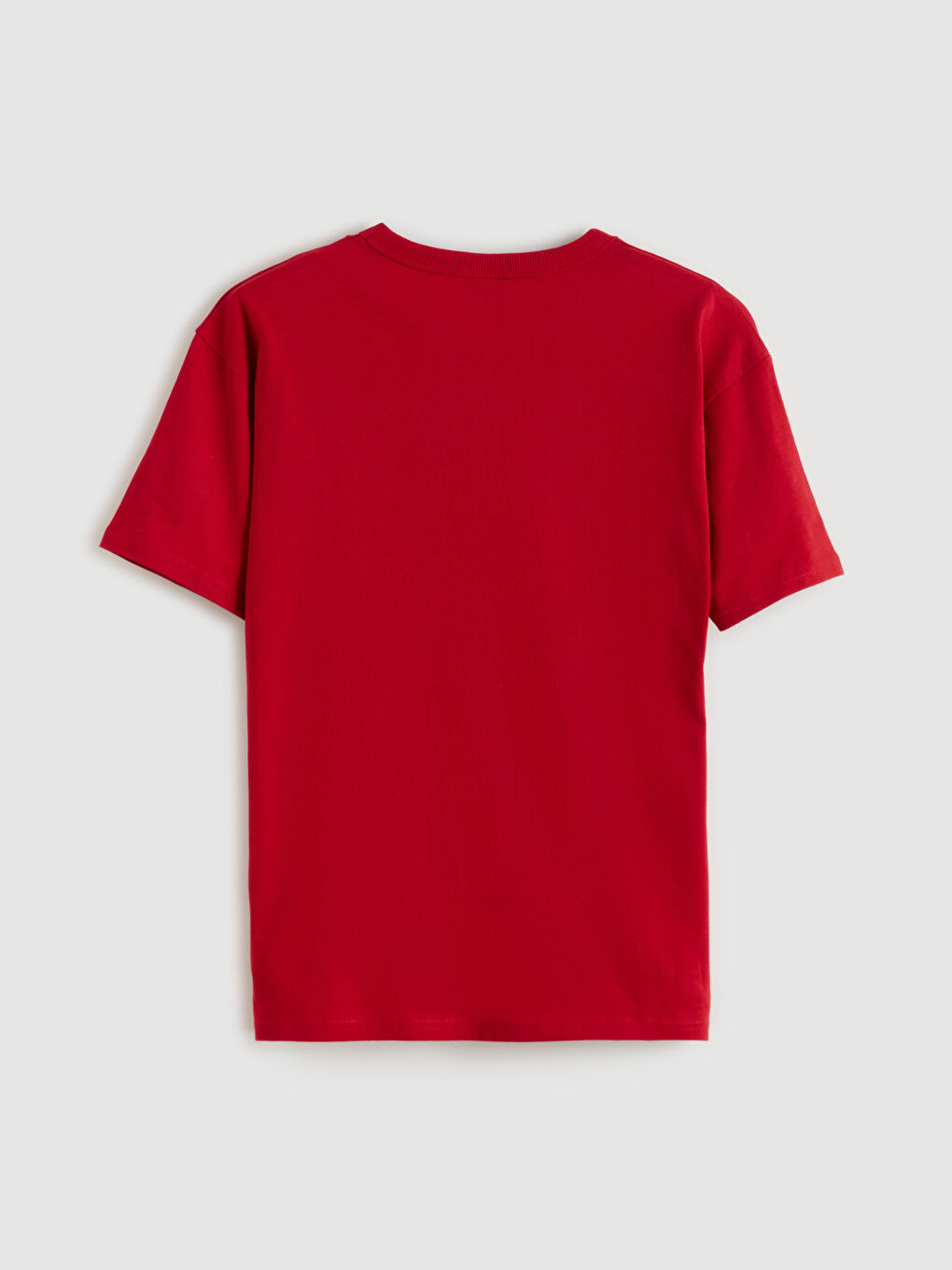 Kırmızı Bisiklet Yaka Erkek Çocuk Tişört-1