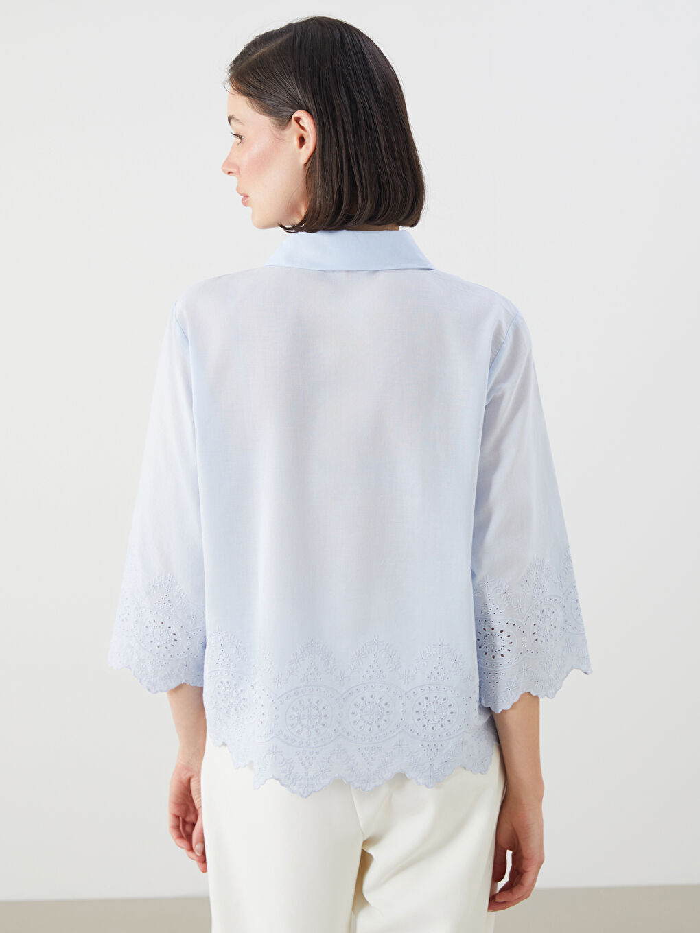 LCWAIKIKI Classic Woman BLUE Shirt -S5Q277Z8-DHU