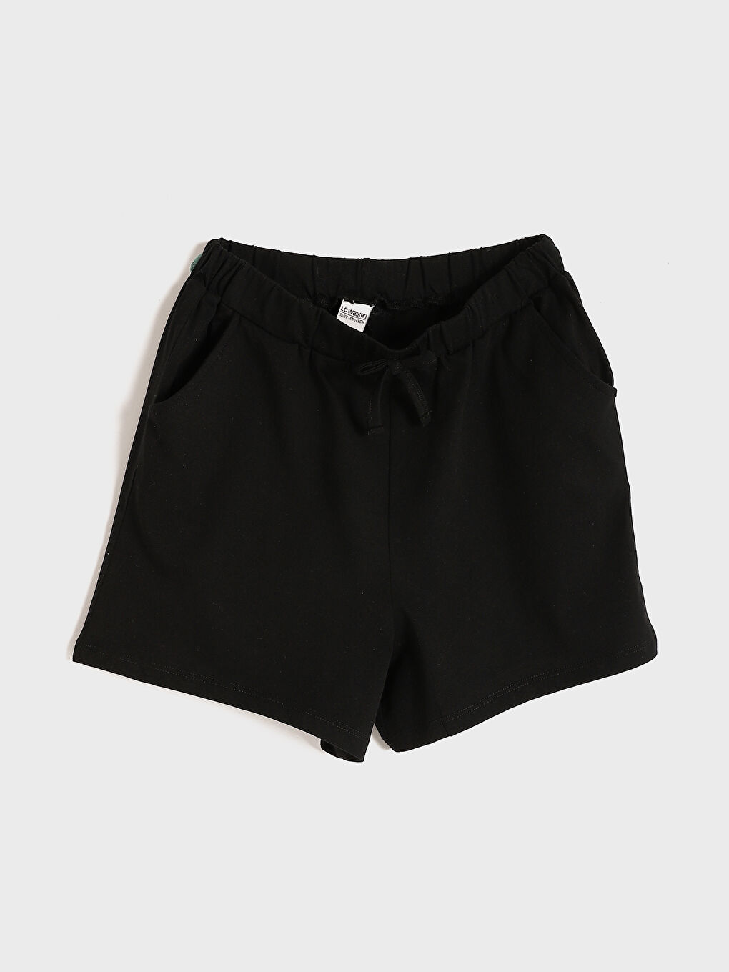 شورت للبنات بخصر مرن أساسي