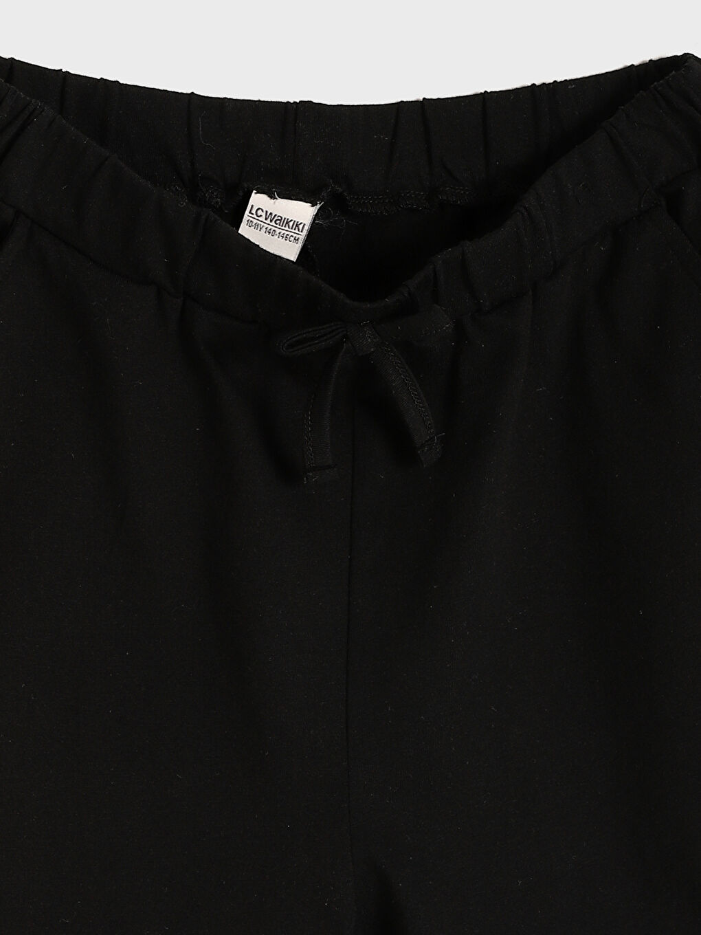 شورت للبنات بخصر مرن أساسي-2