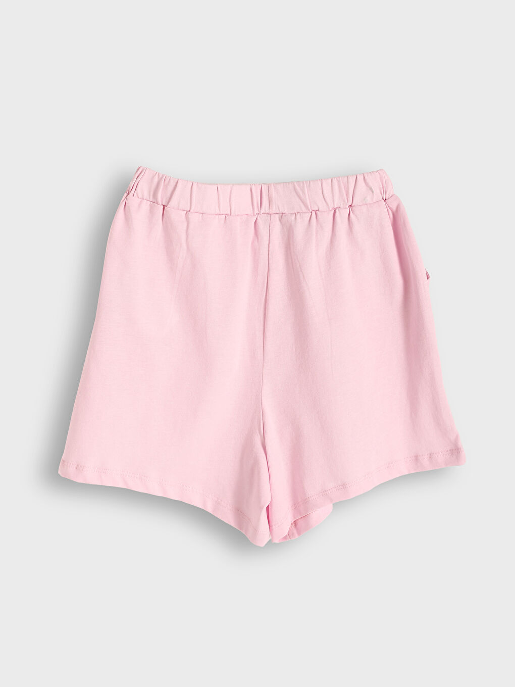 شورت للبنات بخصر مرن أساسي-1