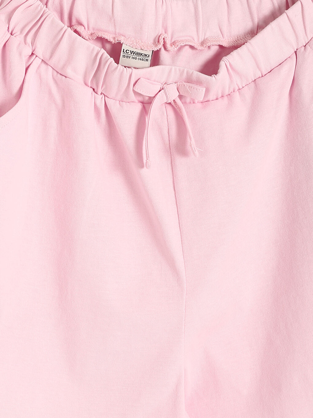 شورت للبنات بخصر مرن أساسي-3