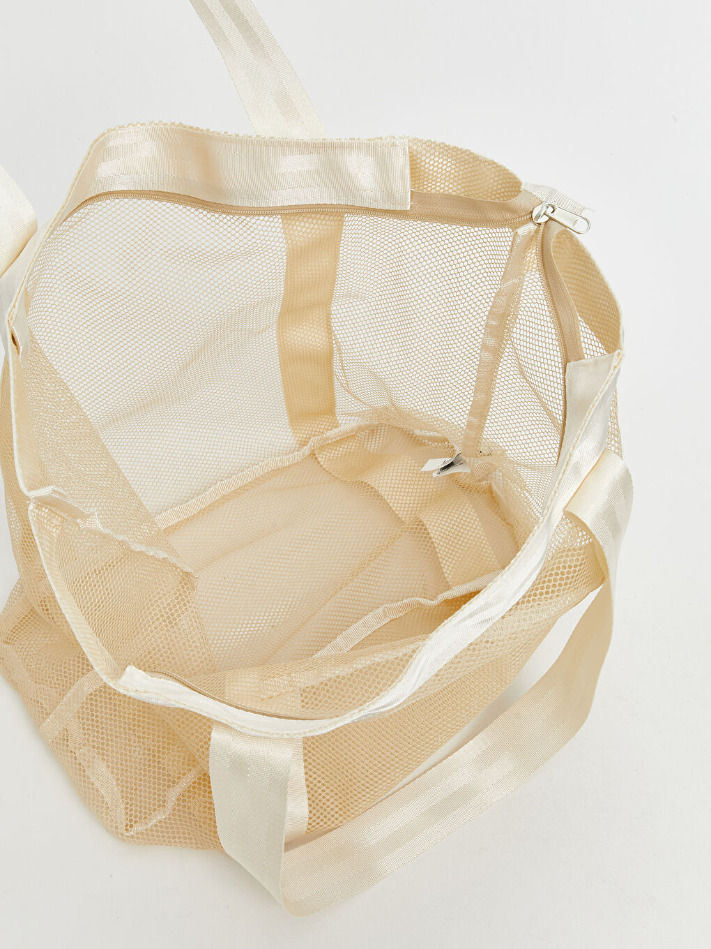 Ekru Kadın Plaj Çantası-2