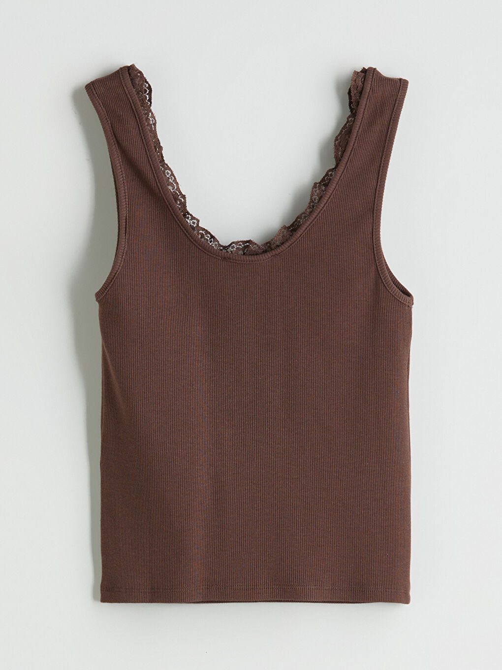 U Neck Lace Detailed Women's Tank Top -S5Q294Z8-HLD