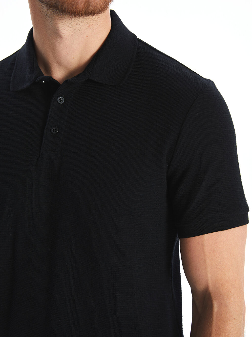 LCW Vision Polo Neck Short Sleeve Men's T-Shirt -S5Q295Z8-CVL