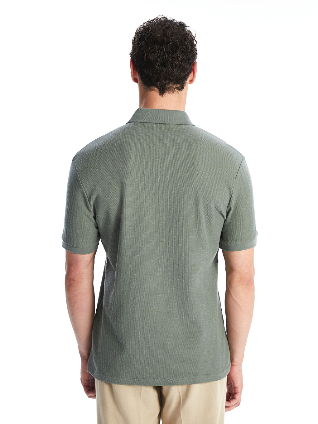LCW Vision Polo Neck Short Sleeve Men's T-Shirt -S5Q295Z8-GC9