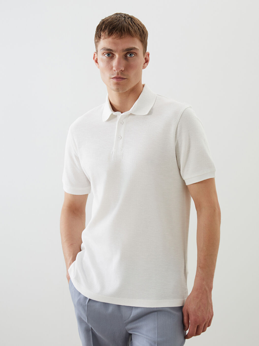 LCW Vision Polo Neck Short Sleeve Men's T-Shirt -S5Q295Z8-R9J