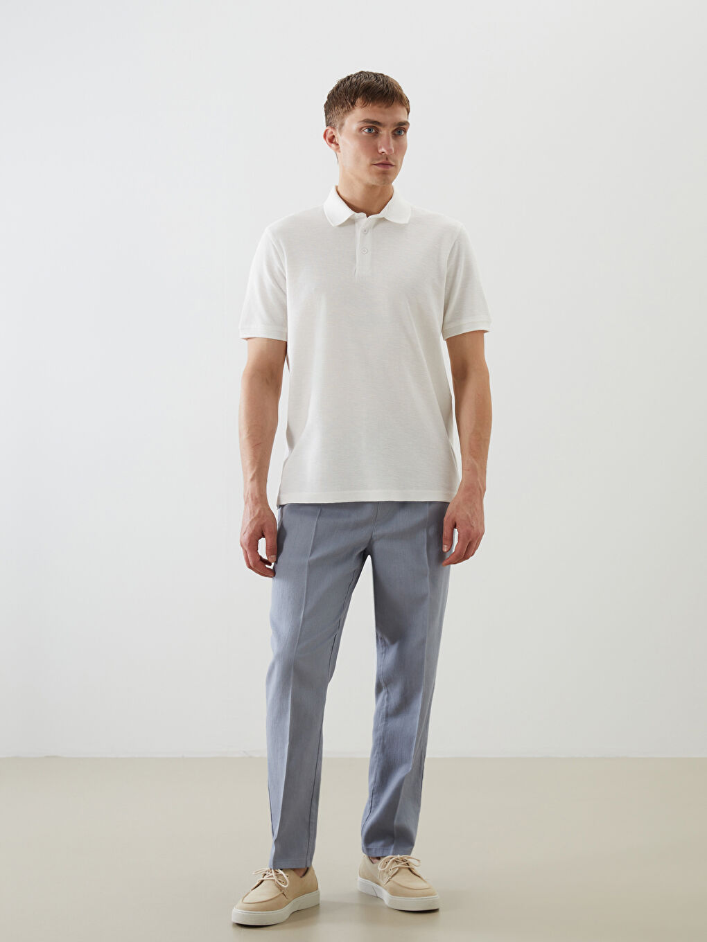 LCW Vision Polo Neck Short Sleeve Men's T-Shirt -S5Q295Z8-R9J