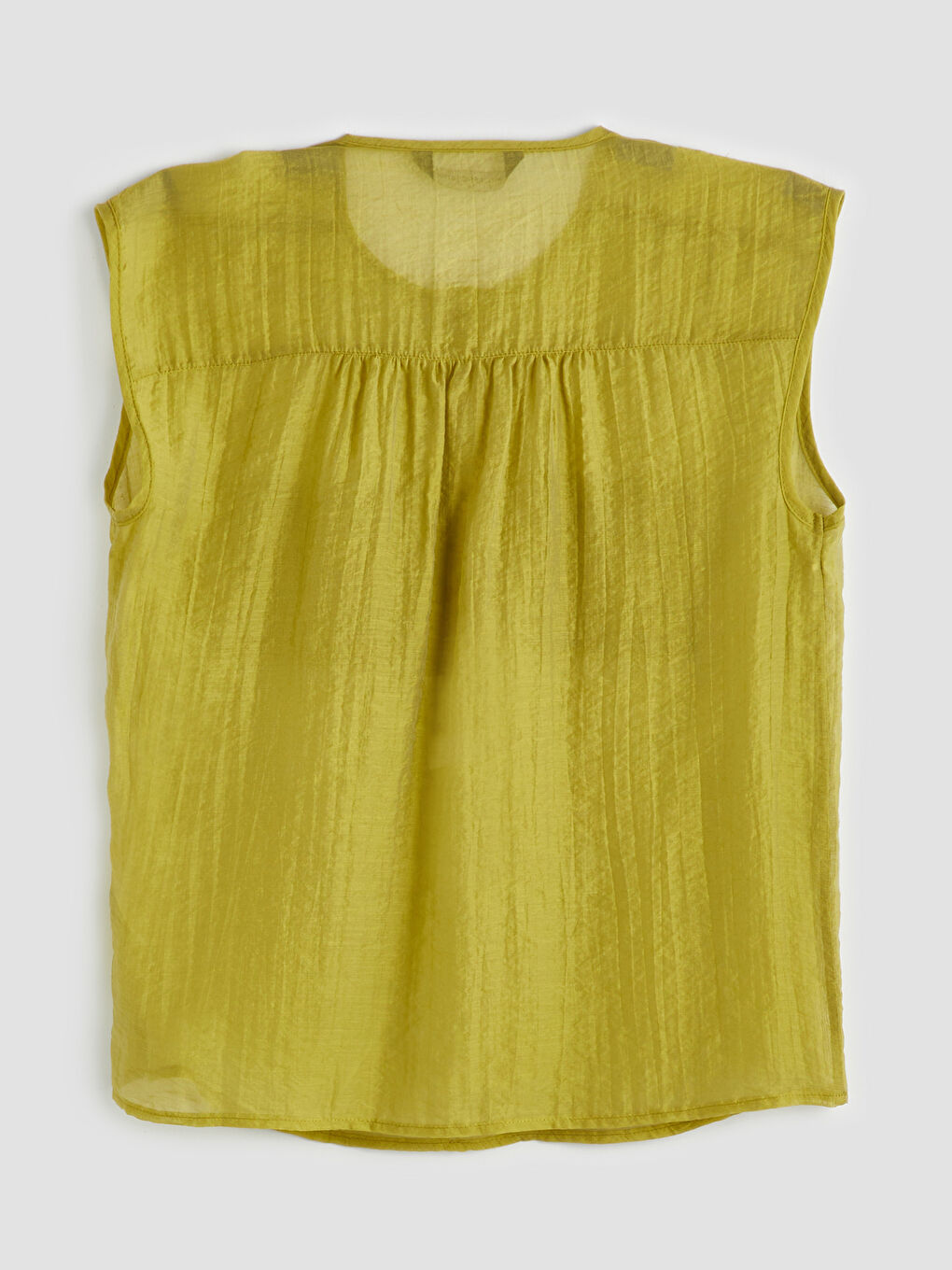Crew Neck Gathered Blouse -S5Q319Z8-D1S
