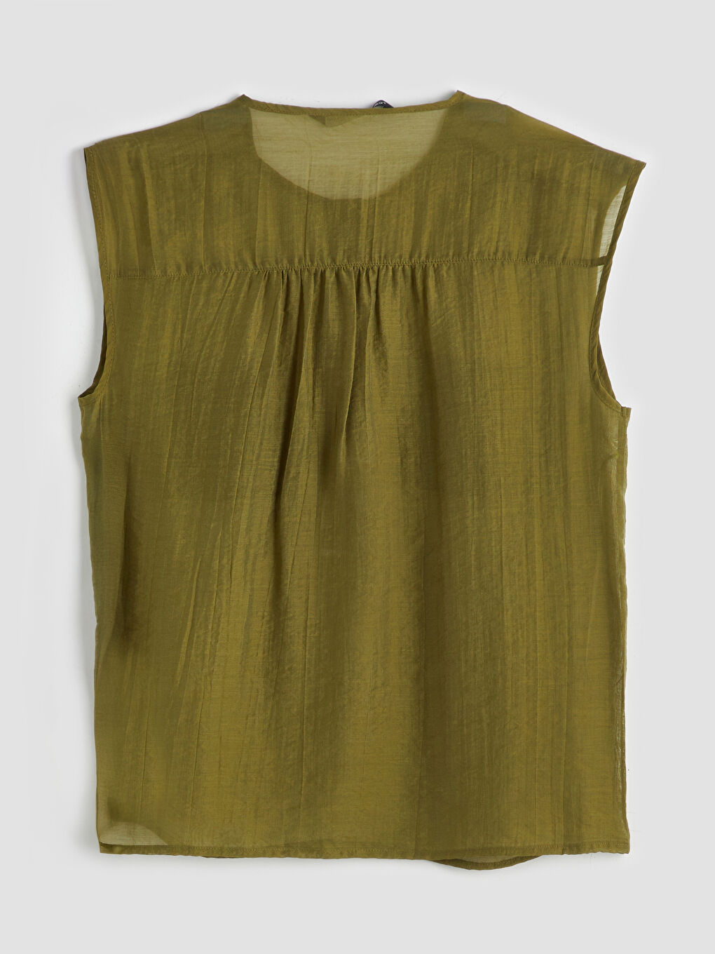 Crew Neck Gathered Blouse -S5Q319Z8-SQ5