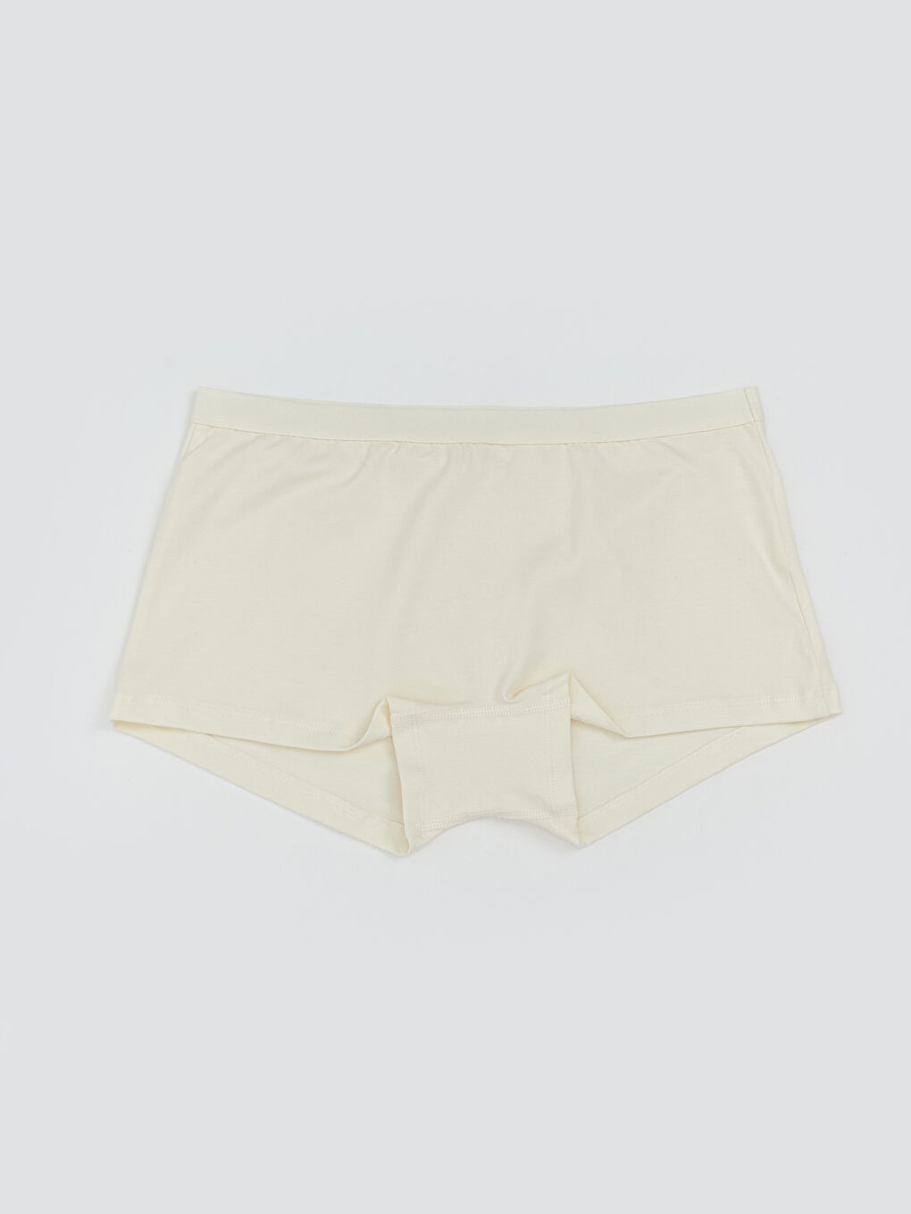 Ekru Düz Boxer Külot