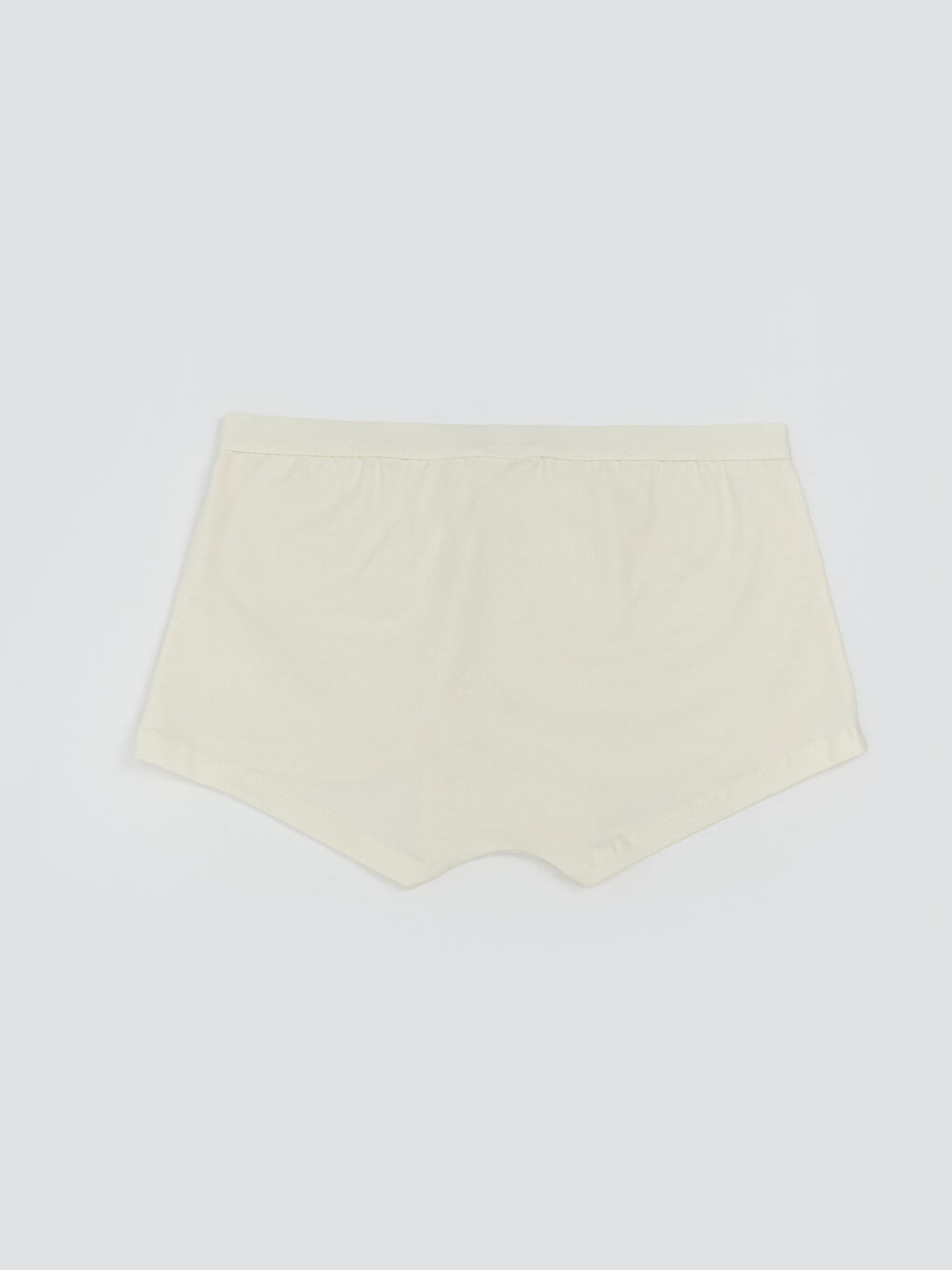Ekru Düz Boxer Külot-1