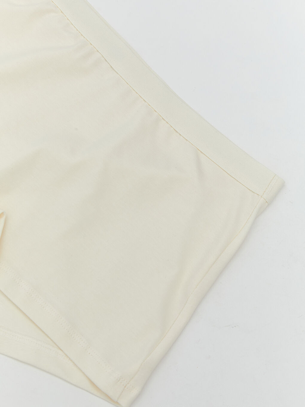 Ekru Düz Boxer Külot-2