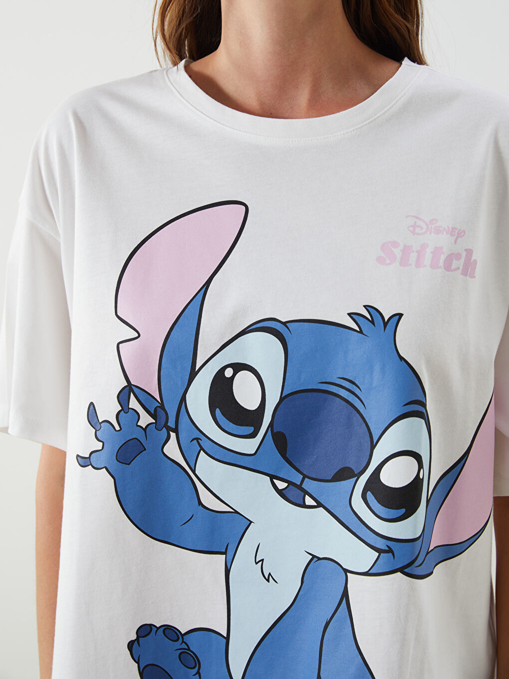 Ensemble pyjama court imprimé Stitch pour Femmes-2