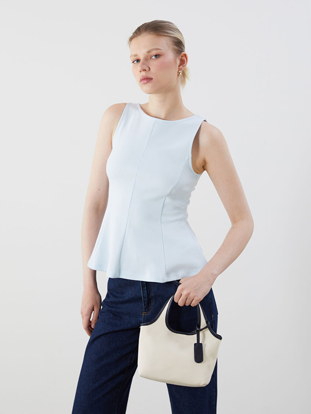 Bej Ayarlanabilir Askılı Kadın Omuz Çantası