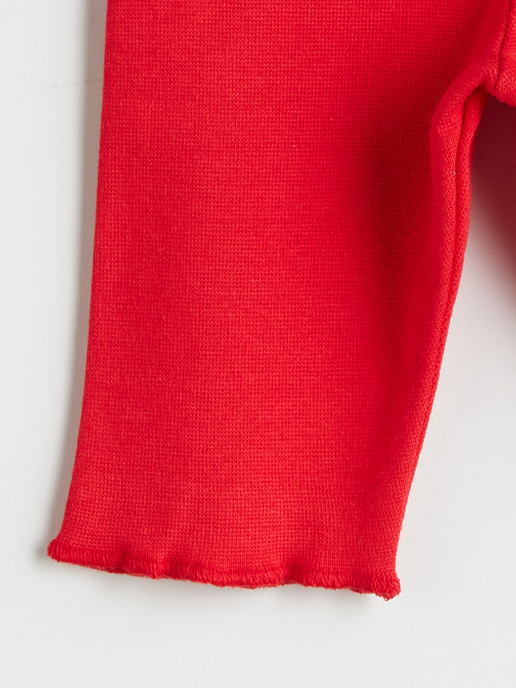 Kırmızı Beli Lastikli Kız Bebek Tayt-1