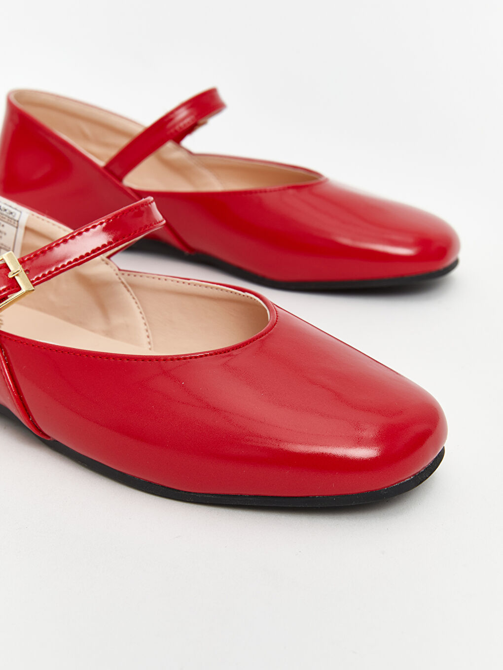 Kırmızı Rugan Kız Çocuk Babet-2